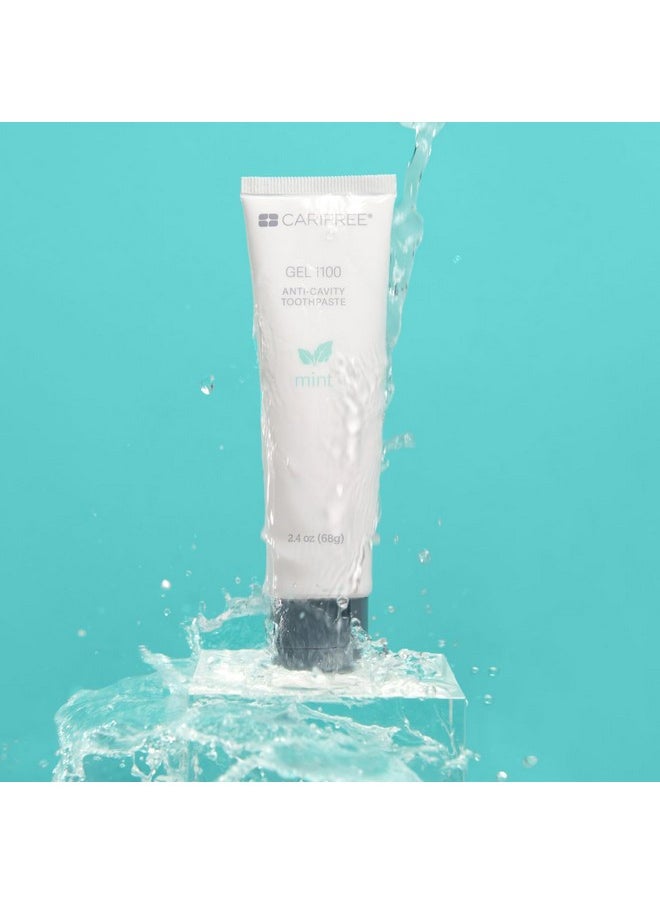 CariFree Gel 1100 (Mint) Anti-Cavity Fluoride Toothpaste with Nano Hydroxyapatite, Cavity Prevention and Enamel Protection, Dentist Recommended for Kids and Adults, 2.40 oz.