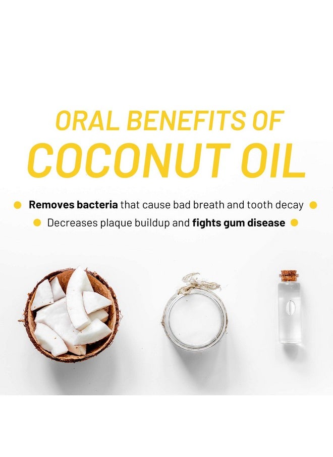 White Glo Coconut Oil Whitening Toothpaste, Refreshing Coconut & Mint Flavour, Fluoride-free Holistic Oral Care, Infused Luxurious Coconut Oil For Sparkling White Teeth and Ultimate Clean - 5.2 Ounces