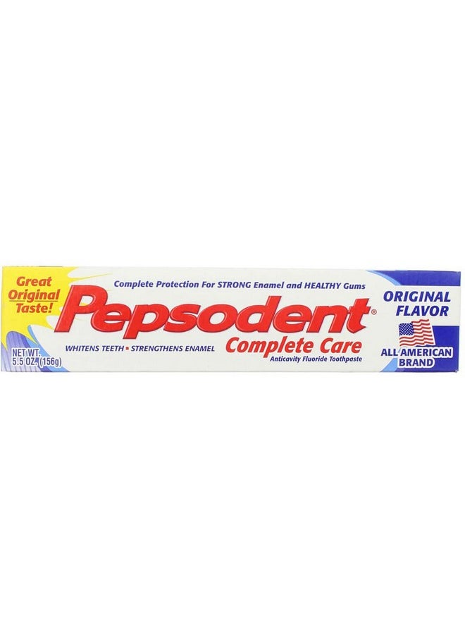Pepsodent Complete Care Toothpaste Original Flavor 5.5 oz