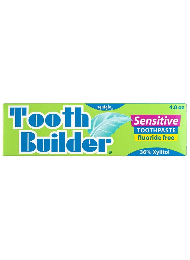 Squigle Tooth Builder SLS Free Toothpaste (Stops Tooth Sensitivity) Prevents Canker Sores, Cavities, Perioral Dermatitis, Bad Breath, Chapped Lips, 4 oz - 1 Pack