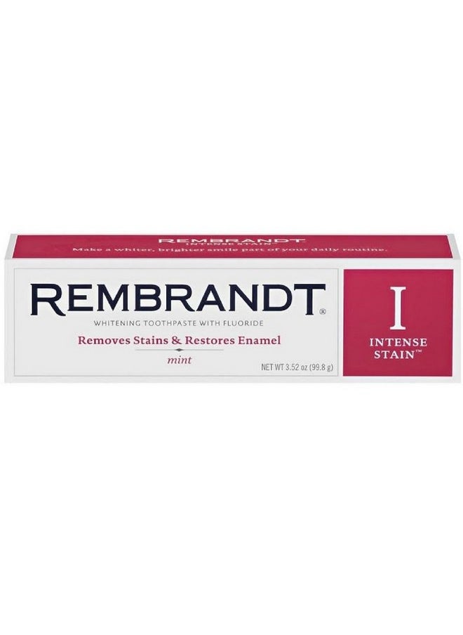 Rembrandt Intense Stain Removal Toothpaste 3.0 Ounce Pack of 2