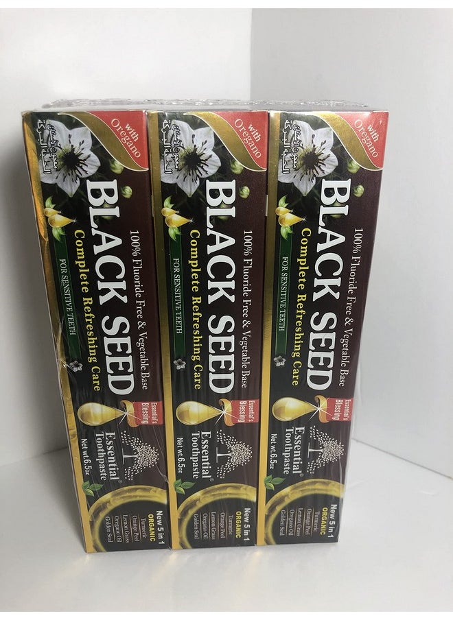 Essential Palace Organic Black Seed Toothpaste 100% Fluoride Free & Vegetable Base (6 pack) 6.5oz