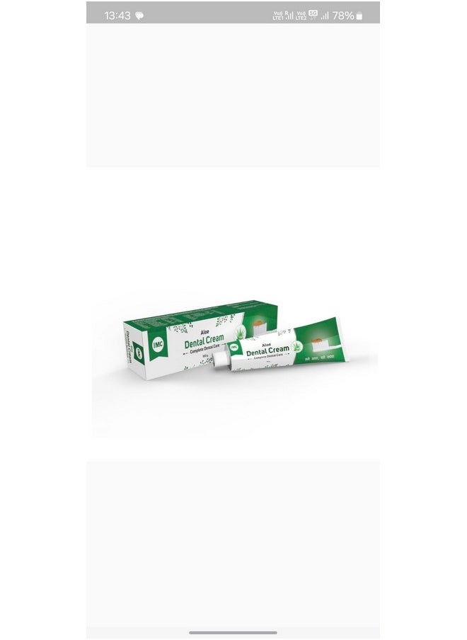 IMC Ayurvedic Aloe Dental Cream | Controls Bad Breath | Pack Of 6, 600G