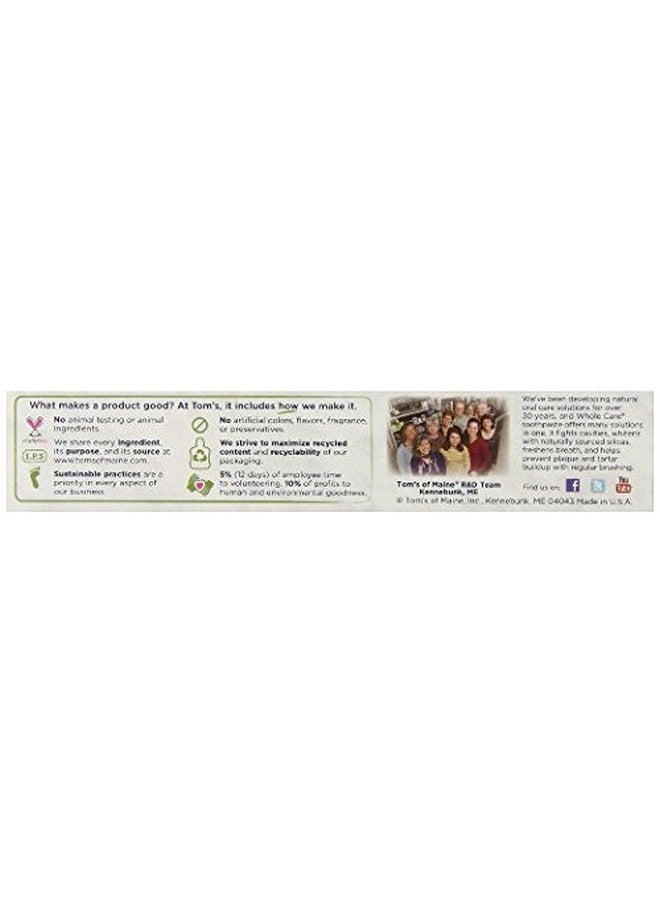 Tom's of Maine Natural Whole Care Toothpaste with Fluoride, Cinnamon Clove, 3 Count