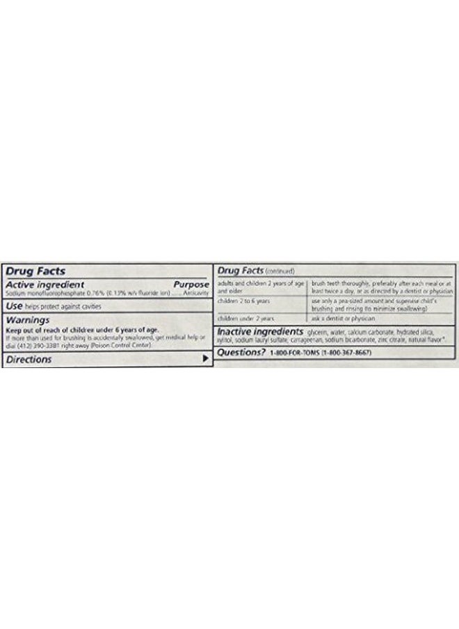 Tom's of Maine Natural Whole Care Toothpaste with Fluoride, Cinnamon Clove, 3 Count