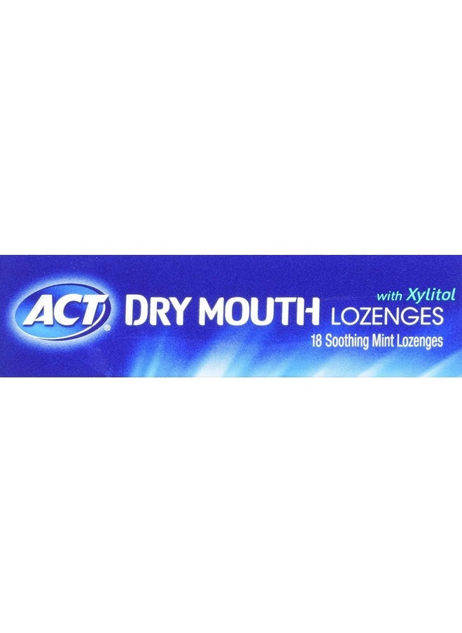 ACT Dry Mouth Lozenges With Xylitol 18 Count (Pack of 1) (Packaging May Vary)