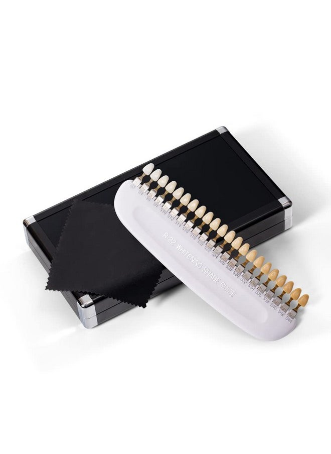 Teeth Whitening Shade Guide Professional 3D R-22 Tooth Whitening Shade Chart with 22 Colors - Tooth Bleaching Shade Chart