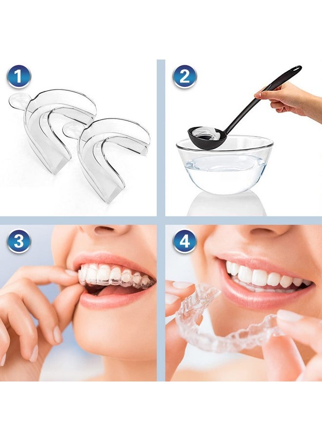 EZGO Teeth Whitening Trays, BPA Free Moldable Mouth Trays, Custom Fit, Comfortable, Trimmable Mouth Guard, Used on Teeth Grinding, Teeth Whitening, and Sports Campaign (3 Trays)