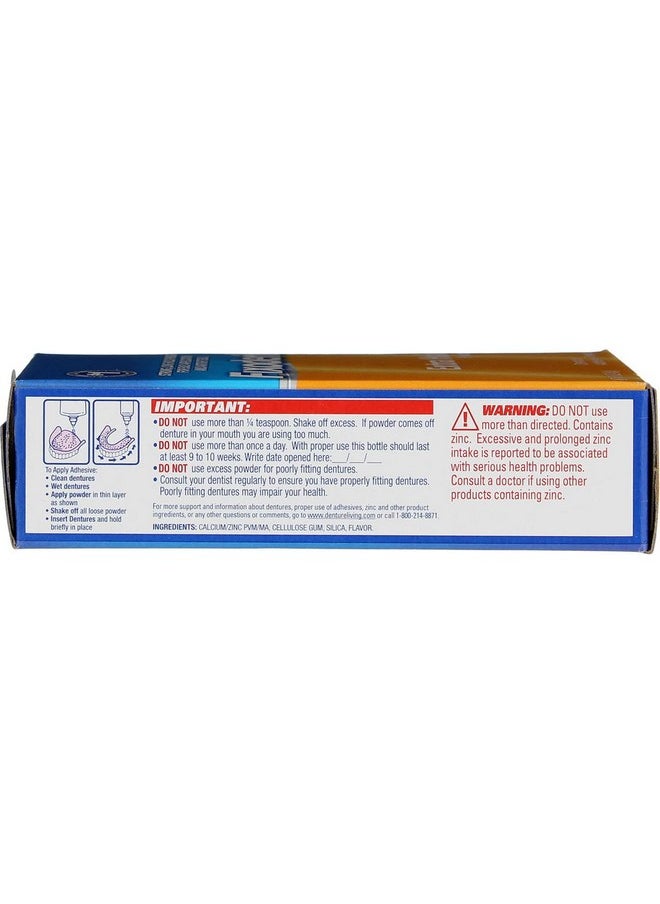 Fixodent Denture Adhesive Powder Extra Hold - 1.6 oz, Pack of 2