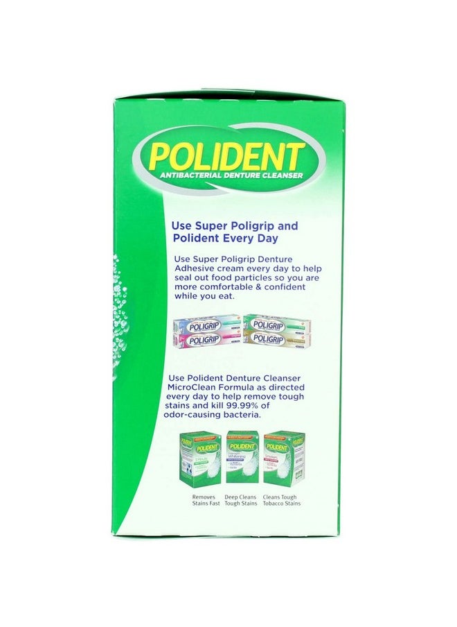 Polident Smokers, Antibacterial Denture Cleanser 84 ea (Pack of 3)