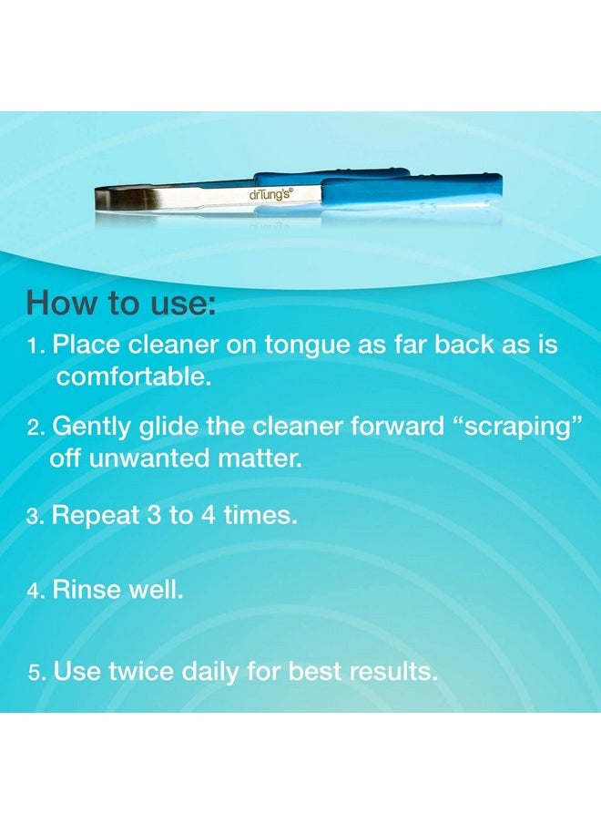 Dr. Tung's Stainless Steel Tongue Cleaner 1 ea (Pack of 2)
