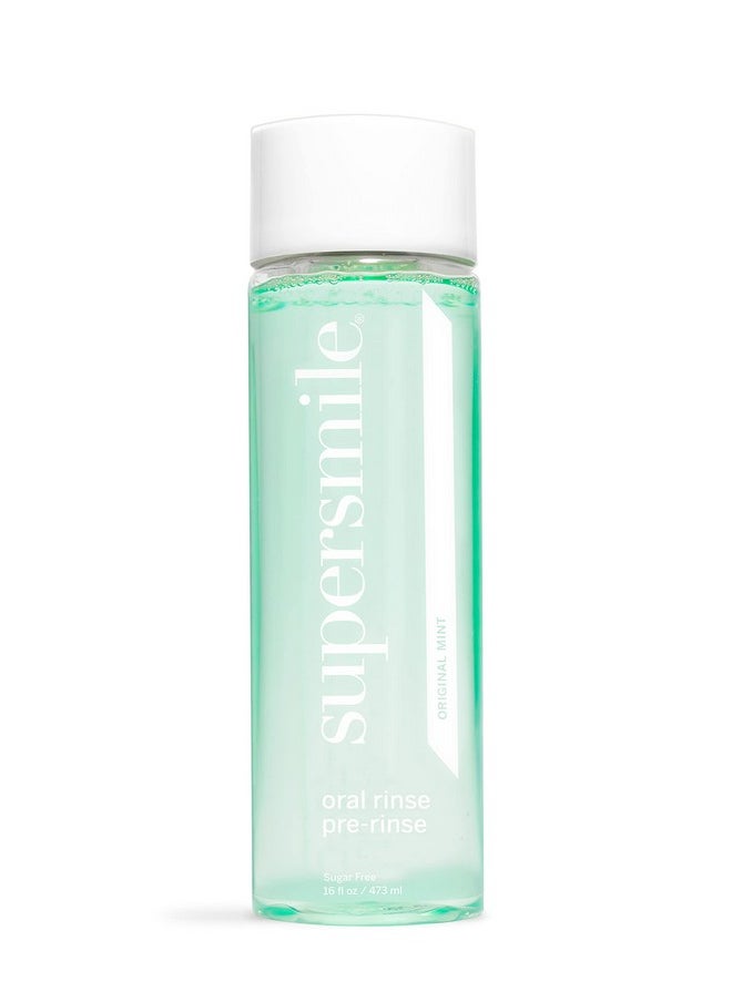 Supersmile Oral Rinse Mouthwash - Clinically Formulated Mint Flavored Sugar Free Dental Mouthwash - Fresh Breath - Anti-Germicidal - Alcohol-Free (16 Fl Oz)