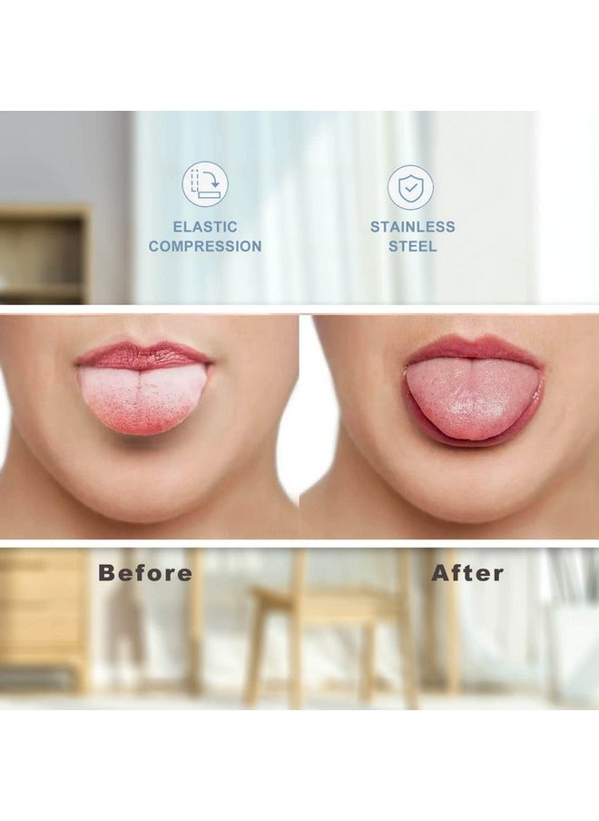 2 Pack Tongue Scraper, 100% Surgical 304 Stainless Steel Tongue Cleaner for Adults And Kids, Professional Tongue Brush for Oral Care, Improve Bad Breath and Fresh Breath