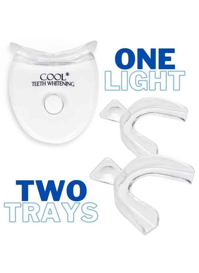 Teeth Whitening Trays Moldable Mouth Tray 2 Dental Trays Teeth Whitening Light for Faster Stain Removal Included Form Shape Perfectly Mouth Dental Tooth Compatible with Opalescence Whitener Bleaching