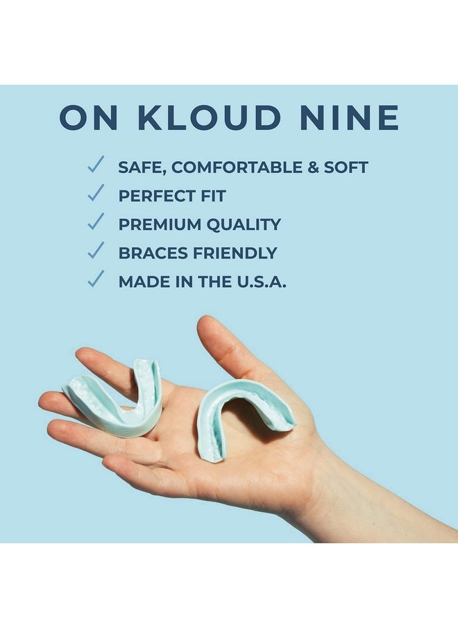 Kloud Night Guard - Mouth Guard for Clenching Teeth and Grinding Teeth, 2 Pack Custom Moldable Dental Mouth Guard