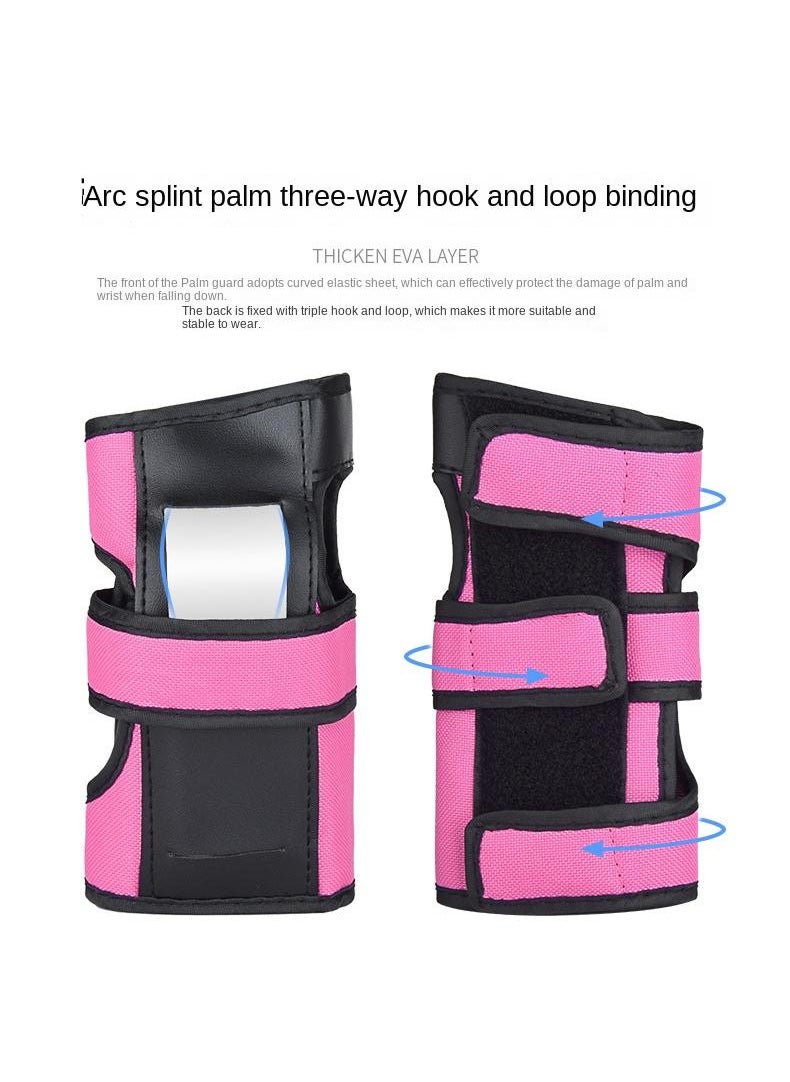 7-Piece Protection Gear Wrist Knee Pads And Helmet Set