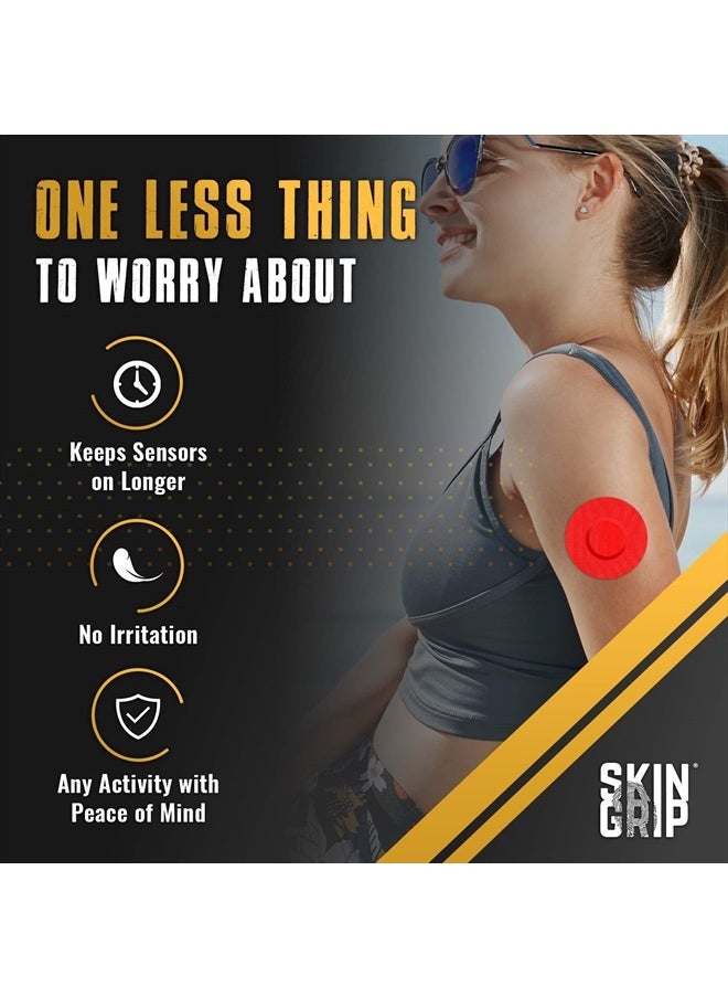 CGM Patches for Infusion Set or Freestyle Libre (20-Pack), Waterproof & Sweatproof for 10-14 Days, Pre-Cut Adhesive Tape, Continuous Glucose Monitor Protection (Multi-Colored)