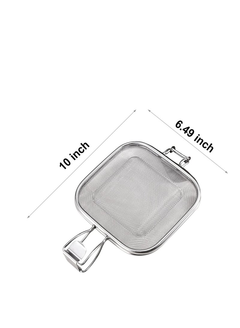 1 Pcs Sandwich Cage Grill for Oven Stainless Steel Clip Maker Bread Rack Toaster Accessory