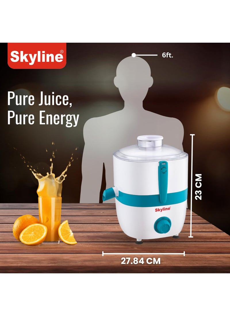 Skyline 550W Juice Extractor | High-Efficiency Motor | Easy-to-Use
