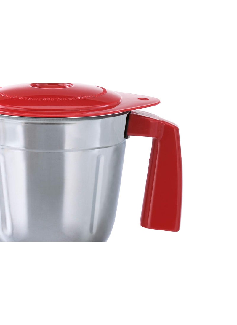 USHA SpeedMax 500-Watt Copper Motor Mixer Grinder with 3 Jars (Red/Black)