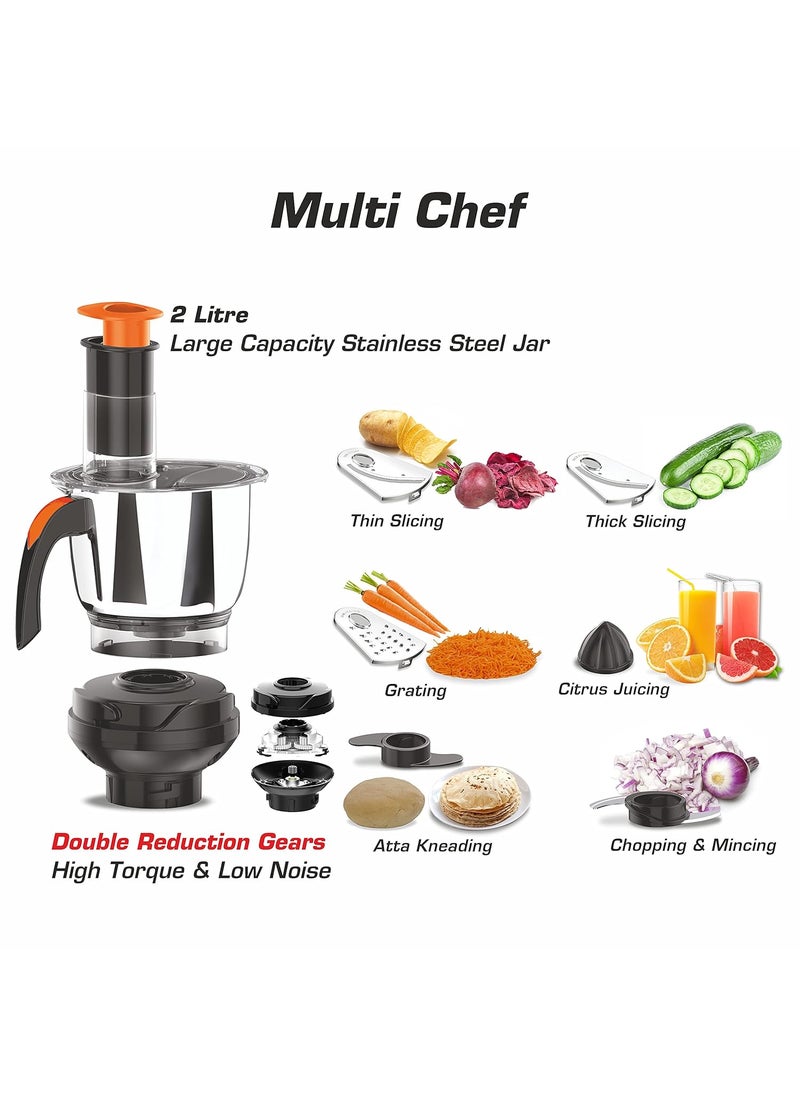 Vidiem EVO ADC Mixer Grinder 612 A | Mixer grinder 750 watt with 5 Jar in-1 Juicer Mixer Grinder | 5 Leakproof Jars with self-lock,for Wet and Dry Spices,Chutneys and Curries | 5 Year Warranty