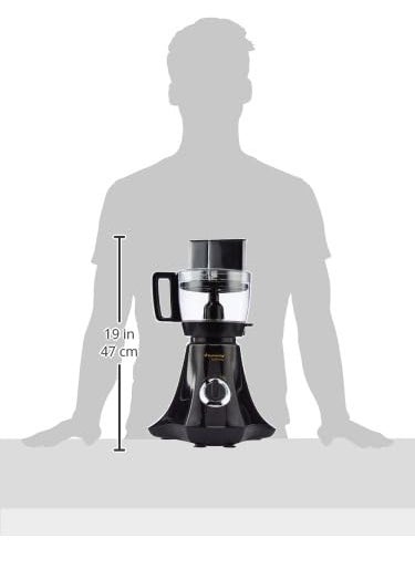 Butterfly Elektra 750 Watts Food Processor with 6 Jars & 9 Attachments | FPSS Technology (Food Processor Selective Speed) LED Indicator | Smart Grind & Store Jar | 7 Years Warranty for Motor | Black