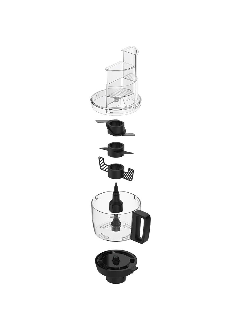 Butterfly Elektra 750 Watts Food Processor with 6 Jars & 9 Attachments | FPSS Technology (Food Processor Selective Speed) LED Indicator | Smart Grind & Store Jar | 7 Years Warranty for Motor | Black