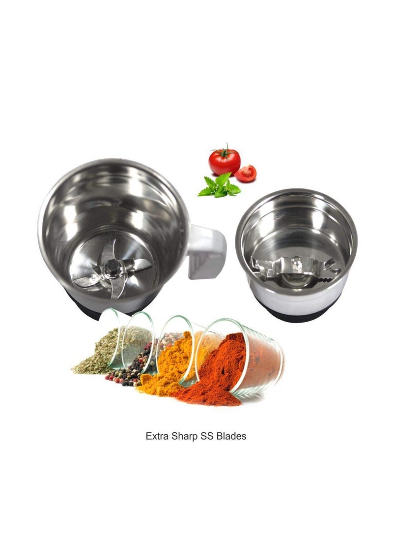 Baltra Stylo 2 550W 2 Jar Mixer Grinder, Red