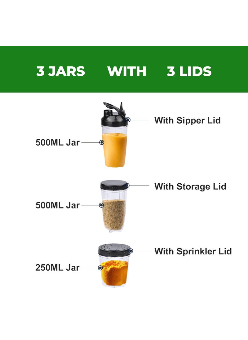 Balzano Bullet Mixer Grinder, Blender for Smoothie and Juices, Nutri Blender, 400W Copper Motor, Smoothie Blender, Italian Design, Blender for Kitchen
