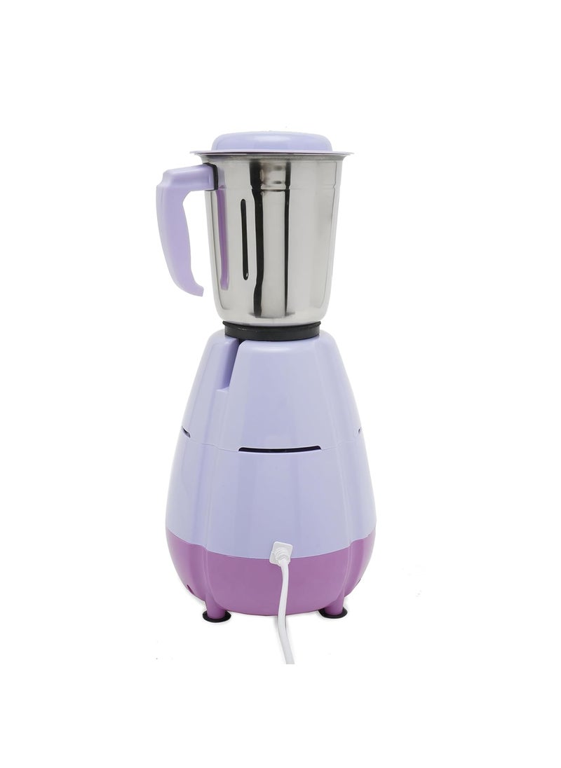 SWISS MILITARY CAMELLIA Mixer Grinder, 3 Stainless Steel Leak-Proof Jars With Multifunctional Blades, 550w, 3 Level Speed with Pulse Function, White & Pink