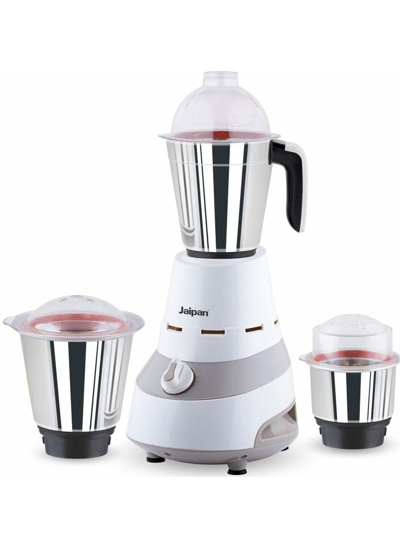 Jaipan Master Chef Mixer 750 Watts With 3 Stainless Steel Jars,Dual Tone colour