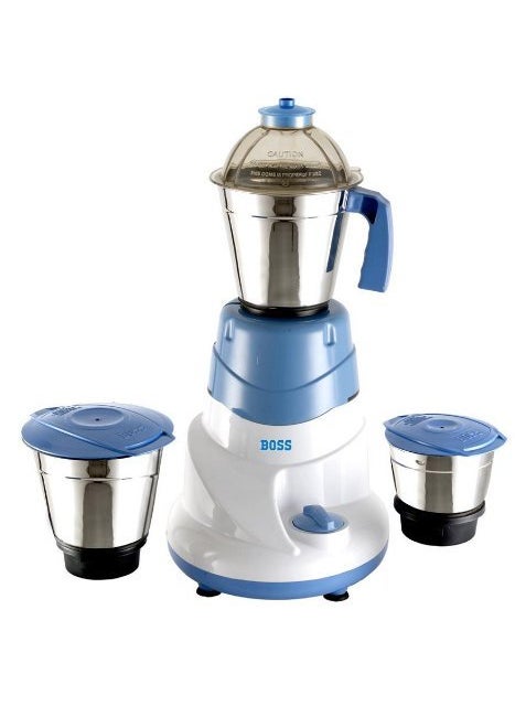 Boss Alltime B222 500-Watt Mixer Grinder (White and Blue)