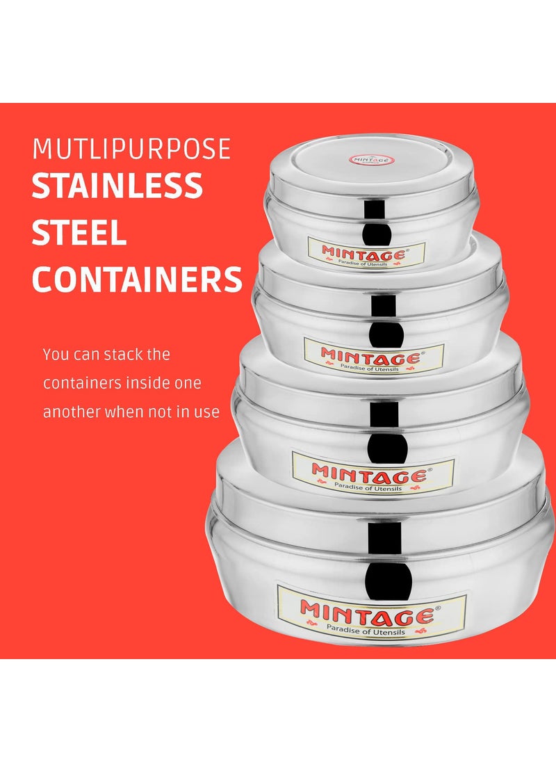 Mintage Stanley Masala Box Container for Kitchen 12 No | Stainless Steel | Masala Dabba | Masala Dani | with 7 Containers & Spoon | 35+Years of Innovation and Quality