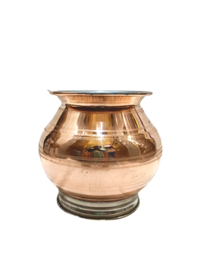 Copper PONGAL Pot, Copper PONGAL URULI, Copper PONGAL PAANAI (2.5 Litre)