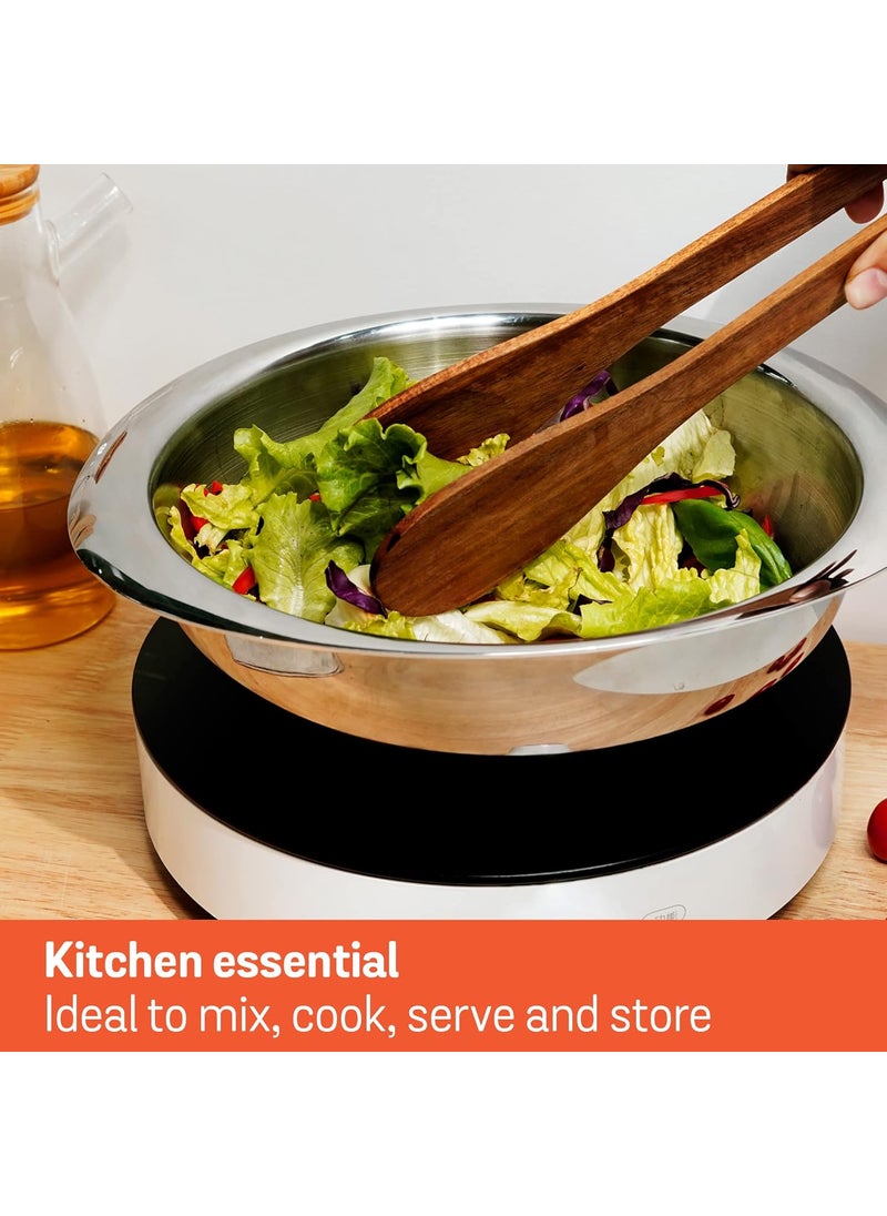 Meyer Trivantage Stainless Steel Triply 2 Piece Cookware Set - Tasla + Glass Lid, 24cm