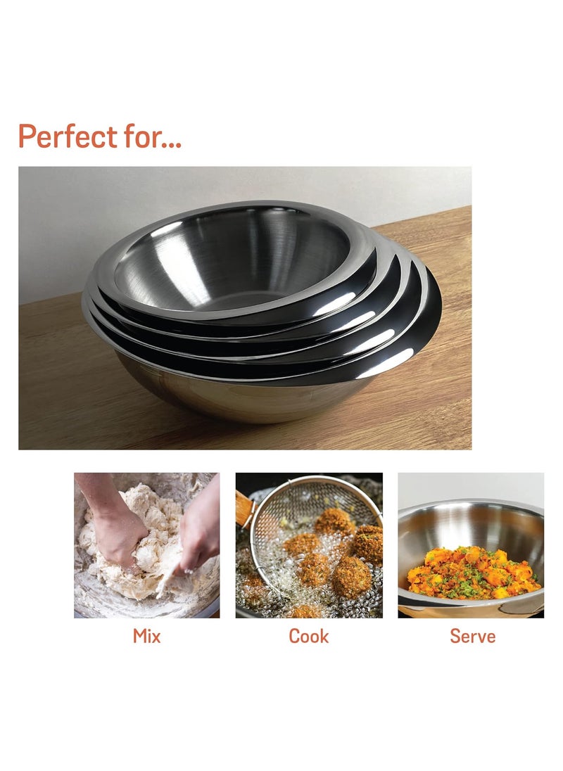 Meyer Trivantage Stainless Steel Triply 2 Piece Cookware Set - Tasla + Glass Lid, 24cm