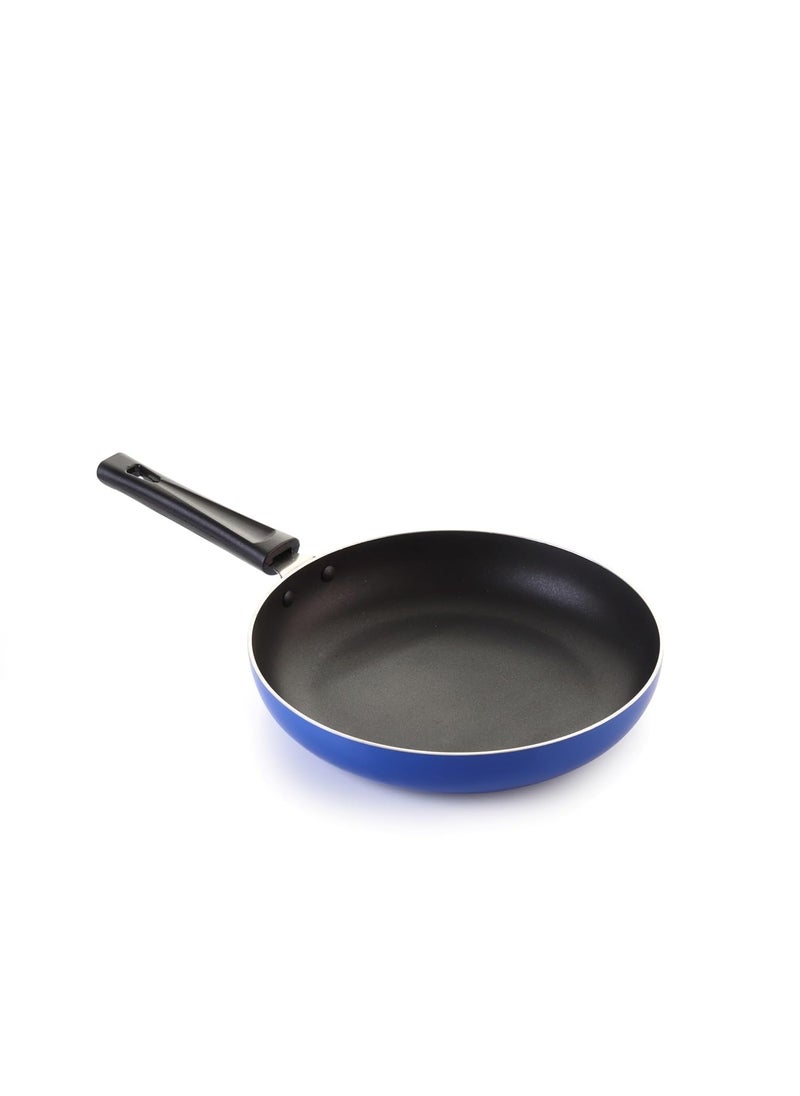 Crystal Nonstick Kitchen cookware Set | Kitchen Combi | Tawa 250 mm | Fry Pan 240 mm | Kdai with Steel Lid 240 mm | Pressure Cooker 3 LTR | PFOA Free | Blue