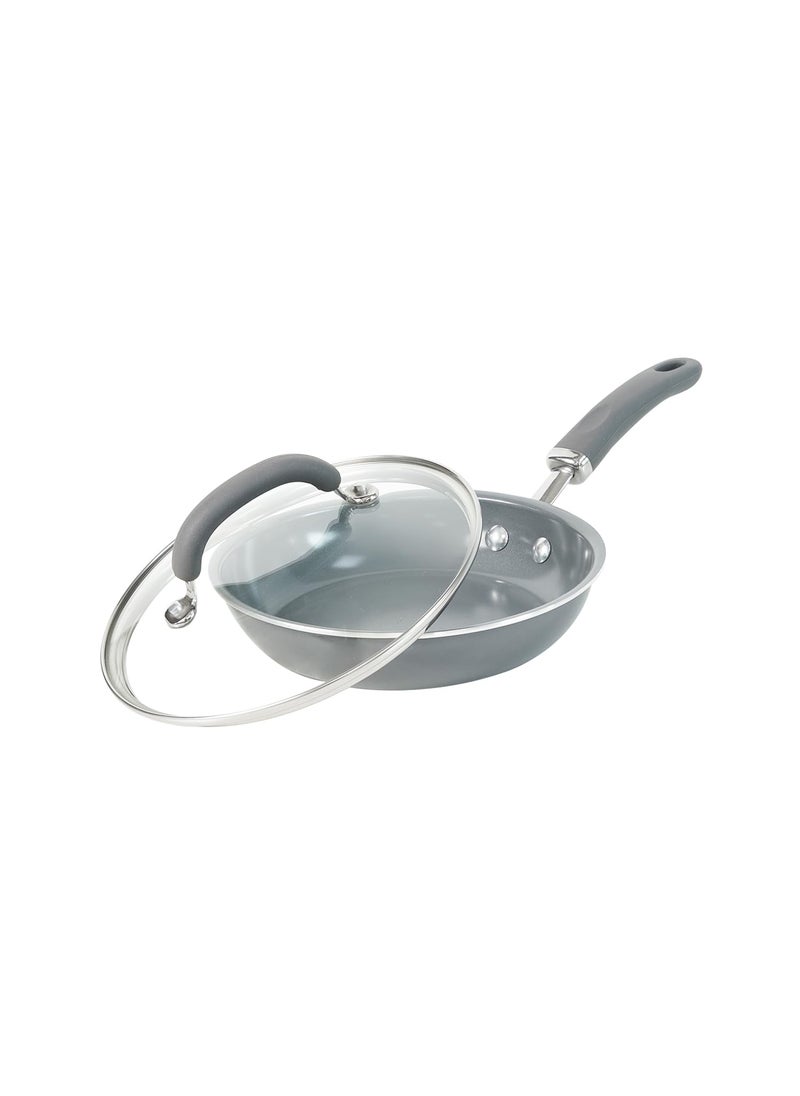 Meyer Anzen Ceramic Coated 2 PieceCookware Set -Frypan + Interchangeable Glass Lid, 20cm