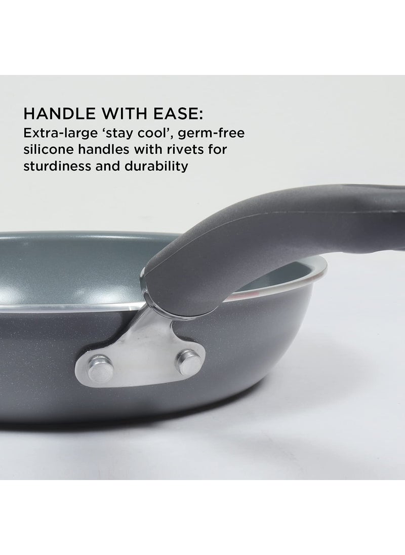 Meyer Anzen Healthy Ceramic Coated Cookware 2 Piece Set -20cm frypan +24cm frypan