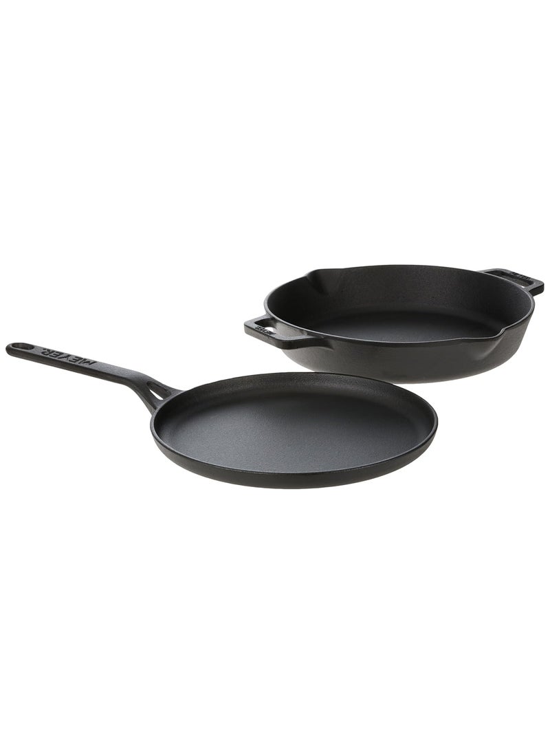 Meyer Cast Iron 24cm Cookware Set (Black)