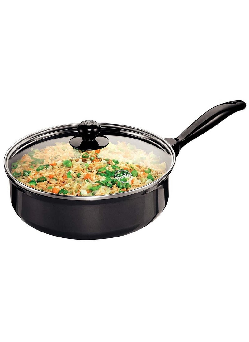Hawkins Futura Non-Stick Saute' Curry Pan with Glass Lid, 3.25 litres & Futura Non-Stick Stewpot with Glass Lid, 3 litres Combo