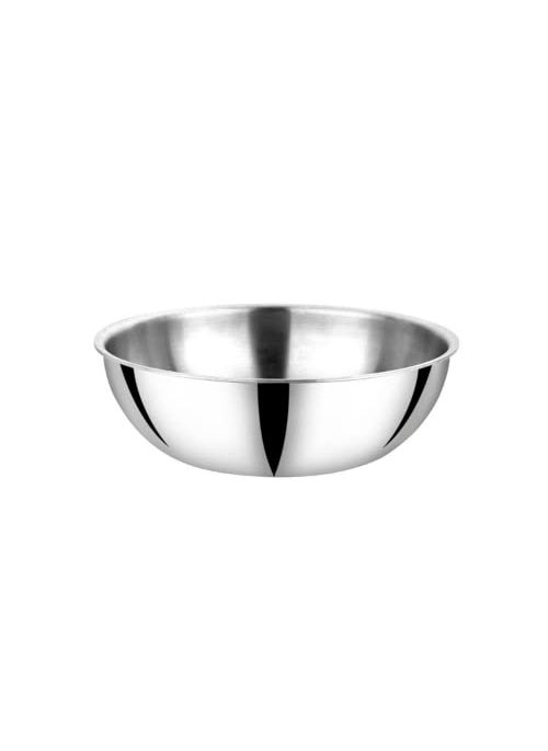 KITCHEN CLUE Stainless Steel Tasla for Cooking in Kitchen - Pack of 1 Pc, 20 Cm - 3 PLY Cooking Kadhai Set - Unbreakable & Highly Durable - Steel Cookware Combo Kitchen Set - 5 Year Warranty