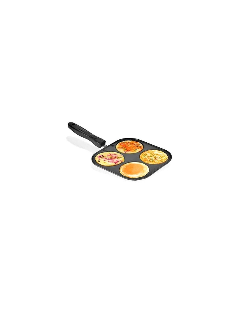 Bahurani Non-Stick Premium 3 Piece Combo Set of Appam Maker/Crispy Dosa Tawa / 4 in 1 Multi Snack Maker Mini Uthapam (Aluminum, Non-Stick)