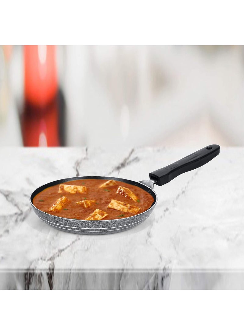 Sumeet 2.6mm Non stick Tapper pan -0.6 Ltr - 20cm Dia (Silver)