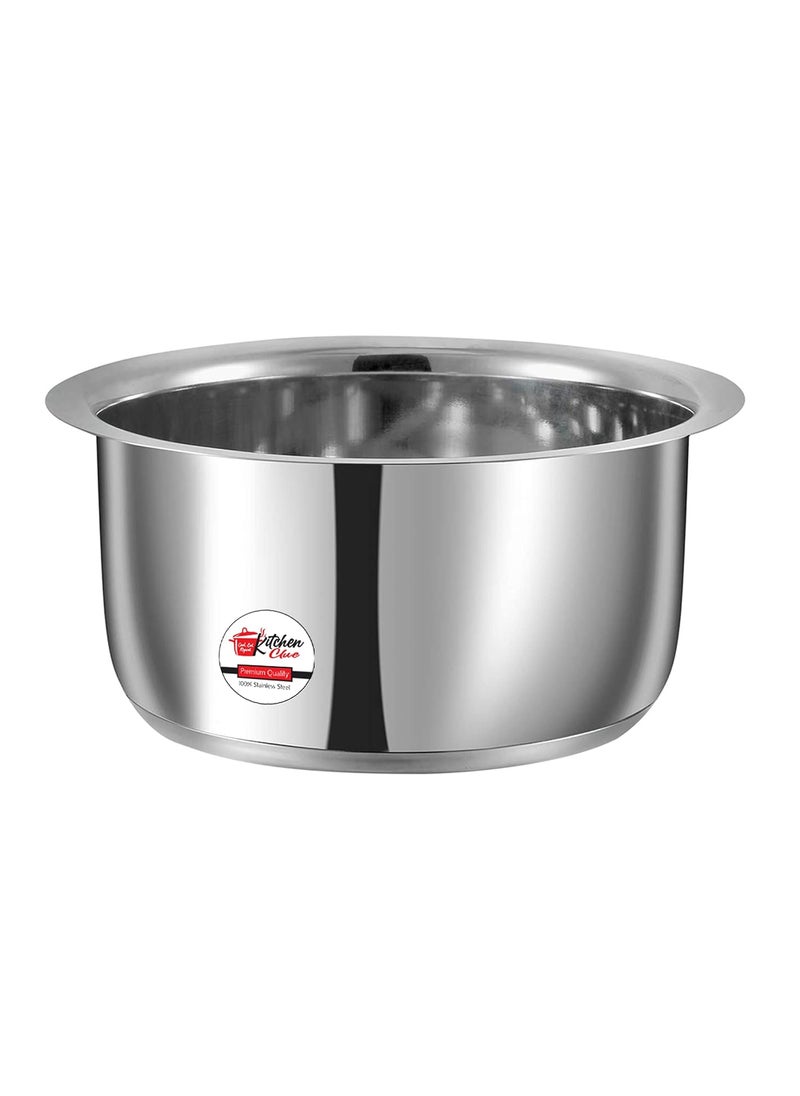 KITCHEN CLUE Stainless Steel Tope 1200 ML for Kitchen I Induction Base Cookware with Flat Bottom I Pot Pan Combo Set I Ideal for Boiling Milk
