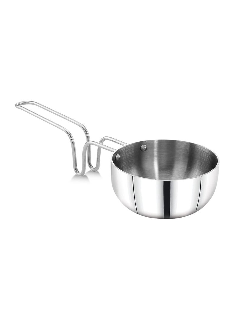 MAXIMA Stainless Steel Tadka Pan 12cm - Even Heat Distribution | Induction Base | Heat-Resistant Handle | Ideal for Daily Cooking | Non-Stick Pan