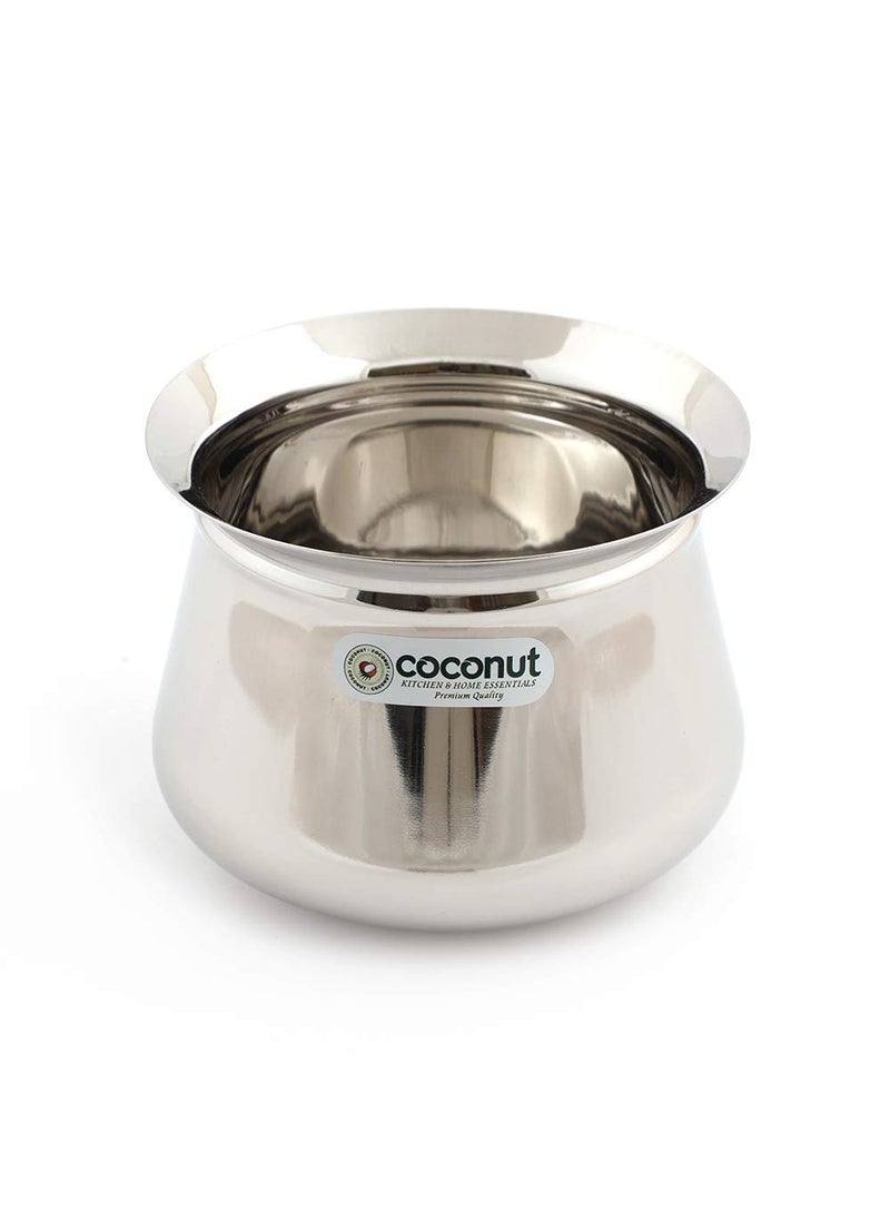Coconut Stainless Steel Arcot Handi Small - 1 Unit - Capacity - 400ML