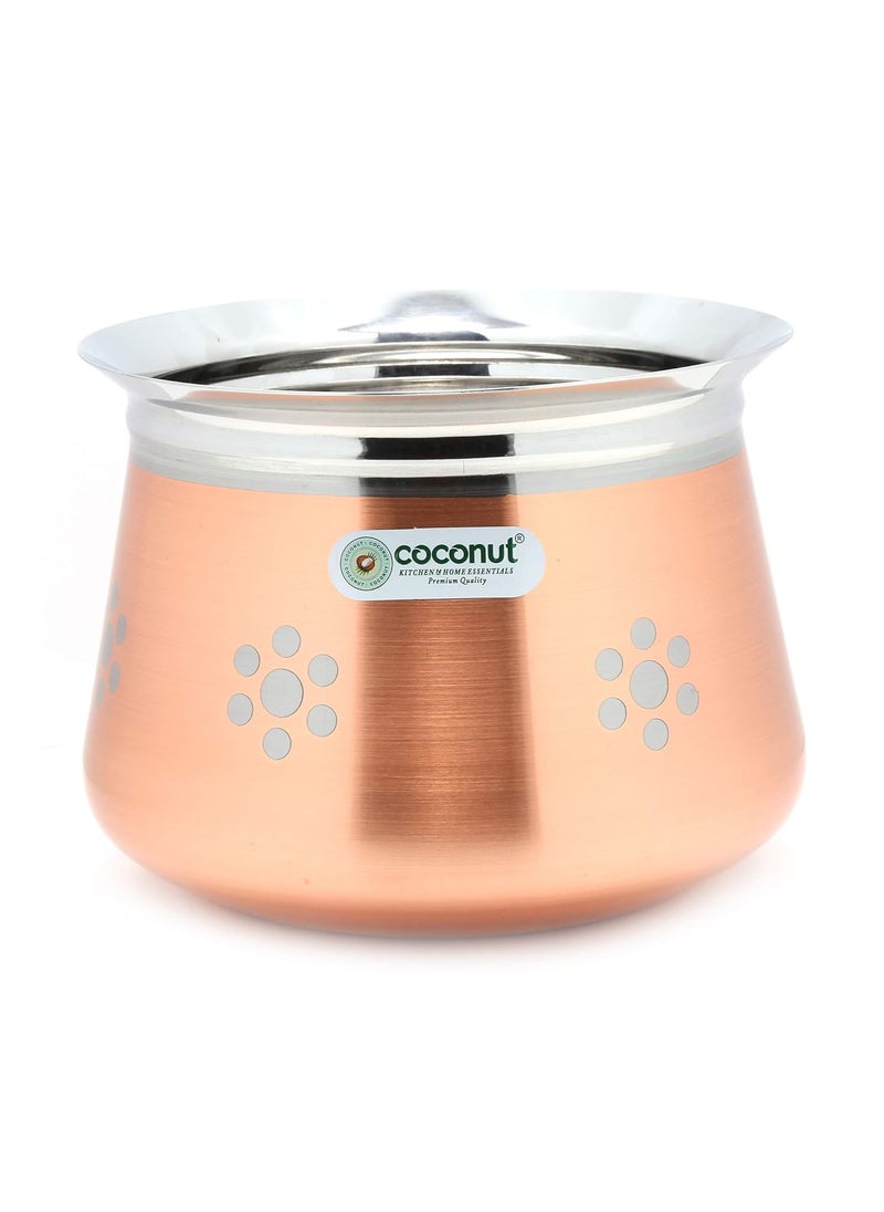 Coconut Stainless Steel - Cookware/Cosmos Handi -1 Unit - Capacity - 850 ML