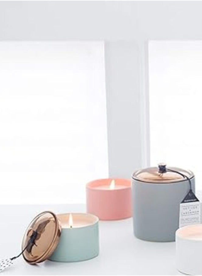 Hygge 141g Candle, Blush Ceramic with Lid - Rosewood Patchouli