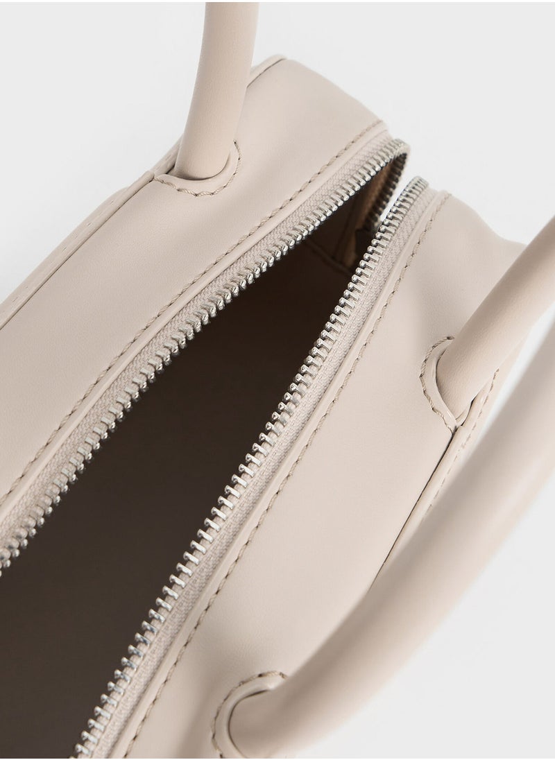 Charles & Keith Perline Extended Top Handle Bag